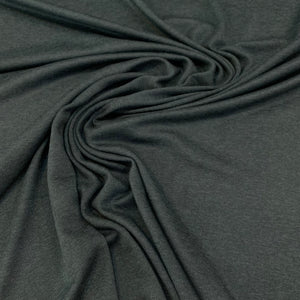 Cotton Rayon Modal Spandex Rib Jersey Fabric - Blue Grey
