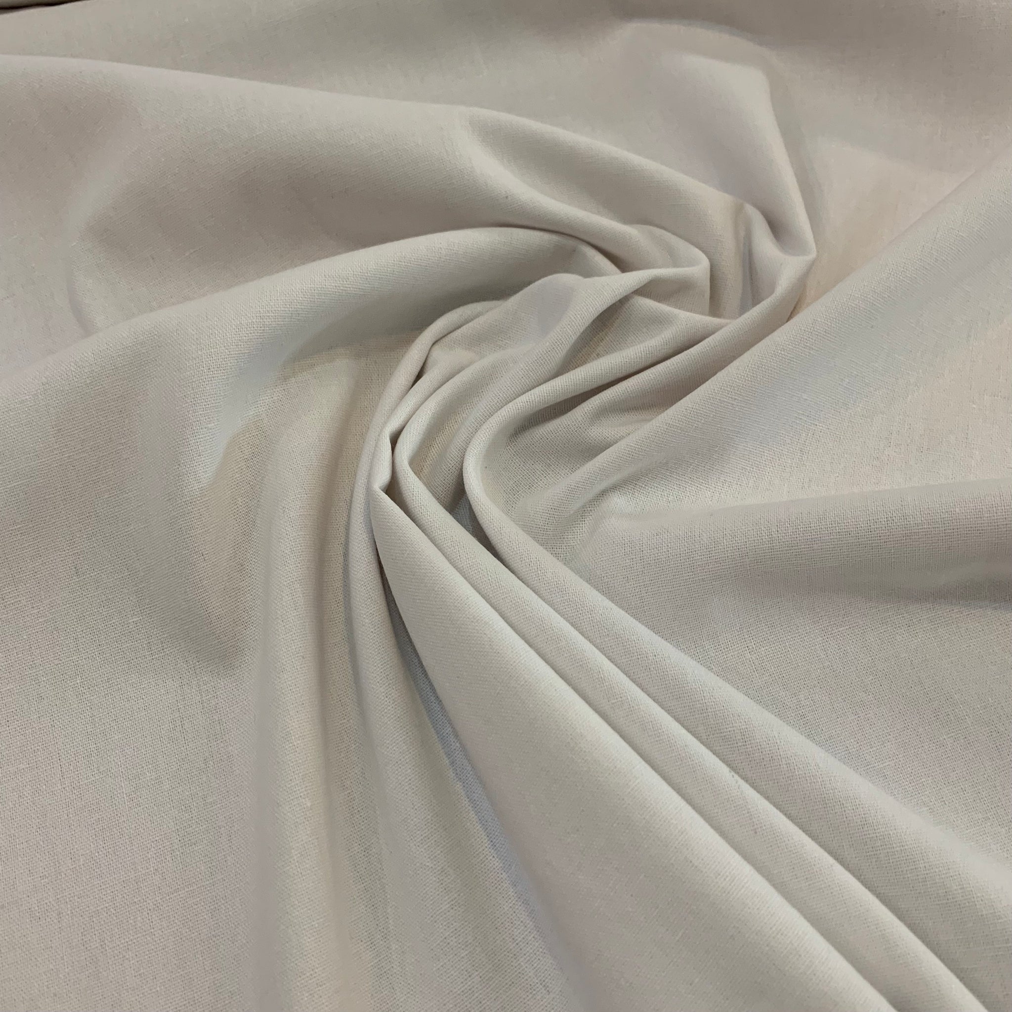 Woven Tencel Linen Rayon Fabric - White
