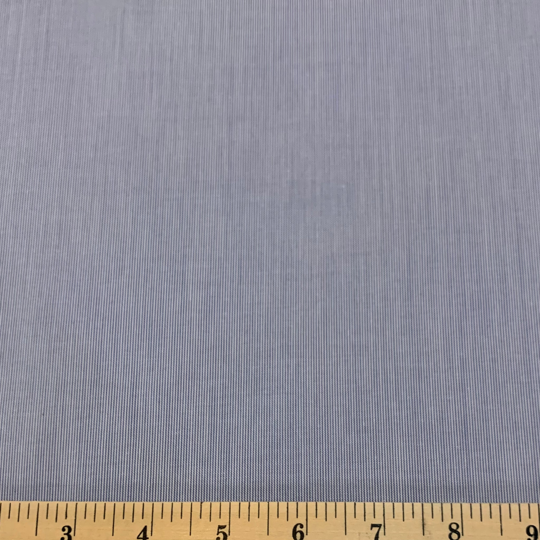 Mini Stripe Cotton Shirting Fabric - Blue