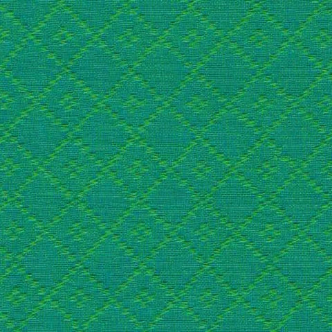Nikko Diamond Stitch Woven Cotton Fabric - Lagoon