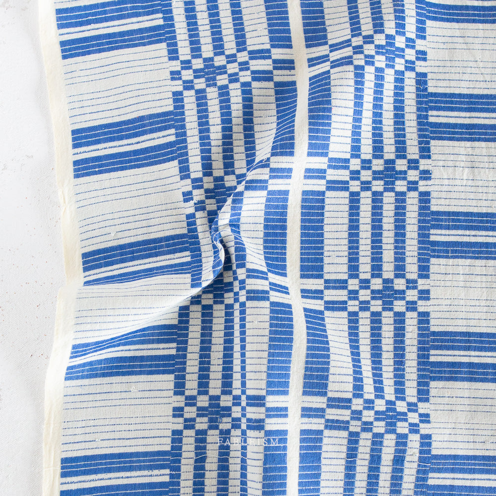 Swedish Holiday Astrid Weave Cotton Fabric - Cobalt