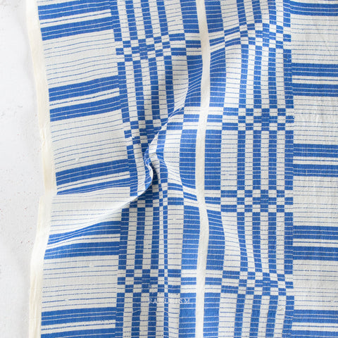 Swedish Holiday Astrid Weave Cotton Fabric - Cobalt