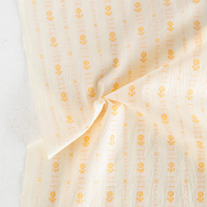 Swedish Holiday Hilde Floral Cotton Fabric - Goldenrod