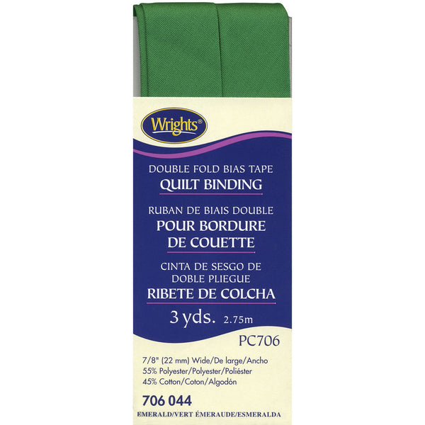 Wrights Bias Quilt Binding Dbl Fold 3yd