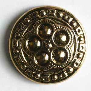 Antique Gold Plated Polyamide Button