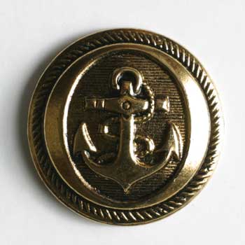 Anchor Antique Gold Plated Polyamide Button