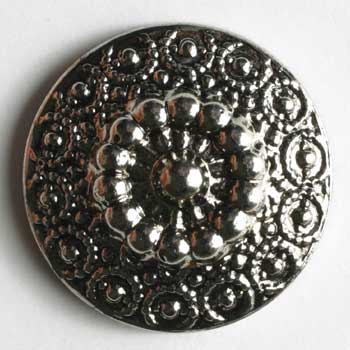 Antique Silver Polyamide Button