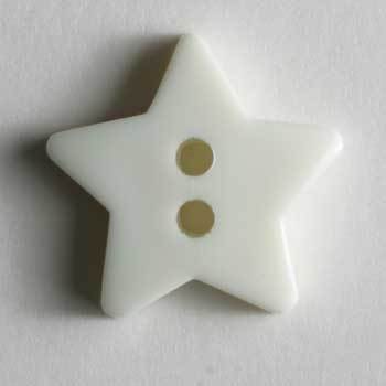 White Star Polyamide Button