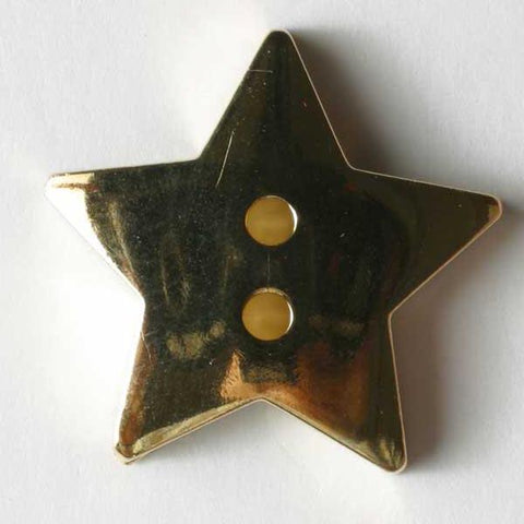 Gold Plated Star Polyamide Button