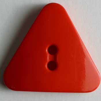 Red Triangle Polyamide Button