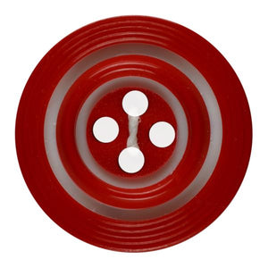 Red Polyamide Button
