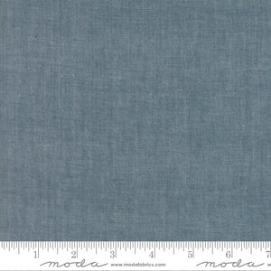Moda Chambray Cotton Fabric - Gray 12051 12