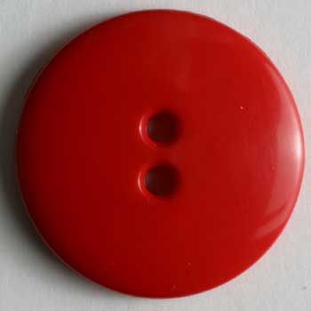 Red Polyamide Button