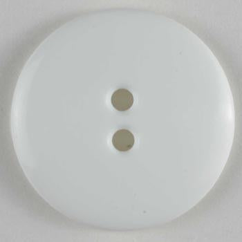 White Glossy Polyamide Button