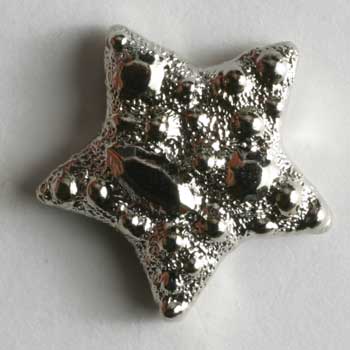 Silver Star Polyamide Button