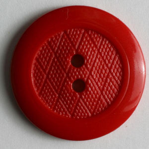 Red Polyamide Button