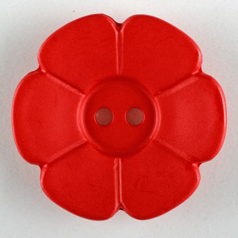 Red Polyamide Button