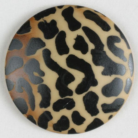 Animal Print Polyamide Button