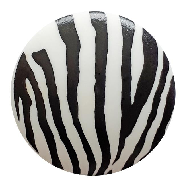 Zebra Stripe Polyamide Button
