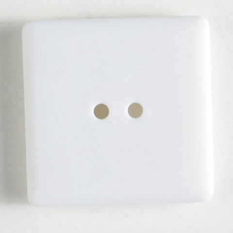 White Square Polyamide Button