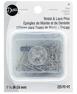 Dritz Pins Bridal & Lace 1.06" SS 225pc