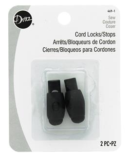 Dritz Cord Stops Black