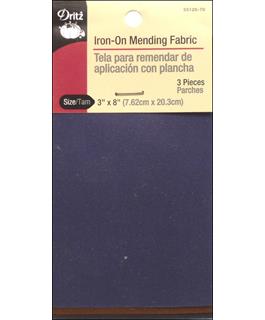 Dritz Patch Iron On Mending Fabric 3x8 Dark 3pc