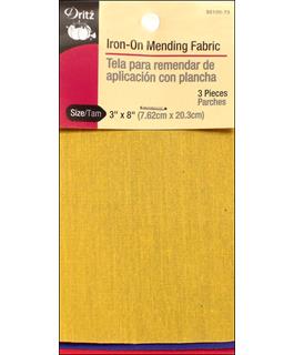 Dritz Patch Iron On Mending Fabric 3x8 Primary 3pc