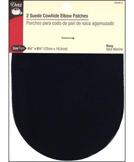 Dritz Patch Sew On 4.75x 6.5 Suede Elbow Navy 2pc