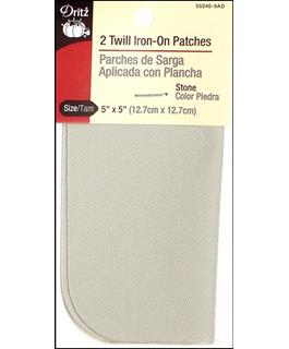 Dritz - Denim Iron-On Patches - 5x 5 - Dark Blue