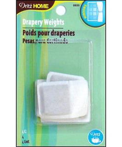 Dritz Home Covered Drapery Weights 1" 4pc
