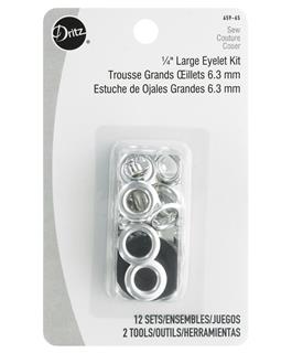 Dritz 1/4" Eyelet w/Attach Tool Nickel