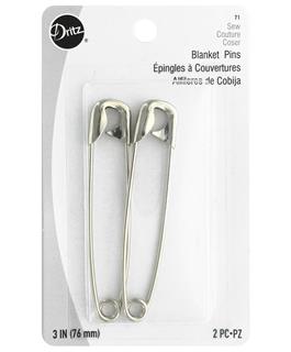 Dritz Pins Blanket Nickel 2pc