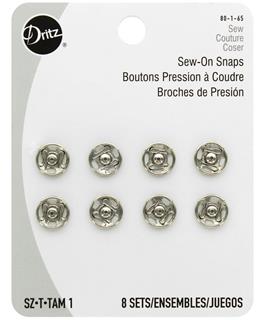 Dritz Sew on Snaps 1 Nickel 8pc