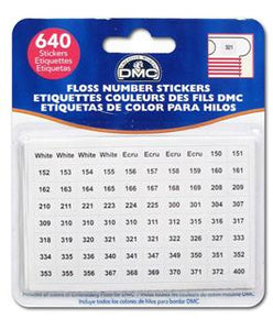 DMC Floss Number Sticker Pack