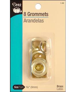 Dritz Grommets 3/8" Brass 8pc