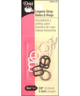 Dritz Lingerie Strap Slides and Rings Assorted