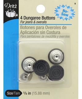 Dritz Dungaree Buttons Copper