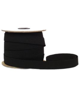 Designer's Choice Elastic Flat Braid 3/4" Black