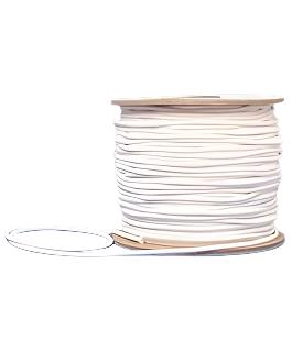 Designer's Choice Elastic Round Cord 1/8" White