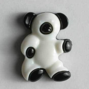 Black and White Bear Novelty Button