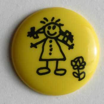 Yellow Novelty Button