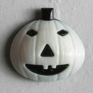 White Pumpkin Novelty Button