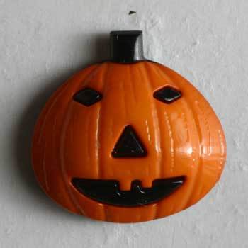 Jack o Lantern Pumpkin Novelty Button