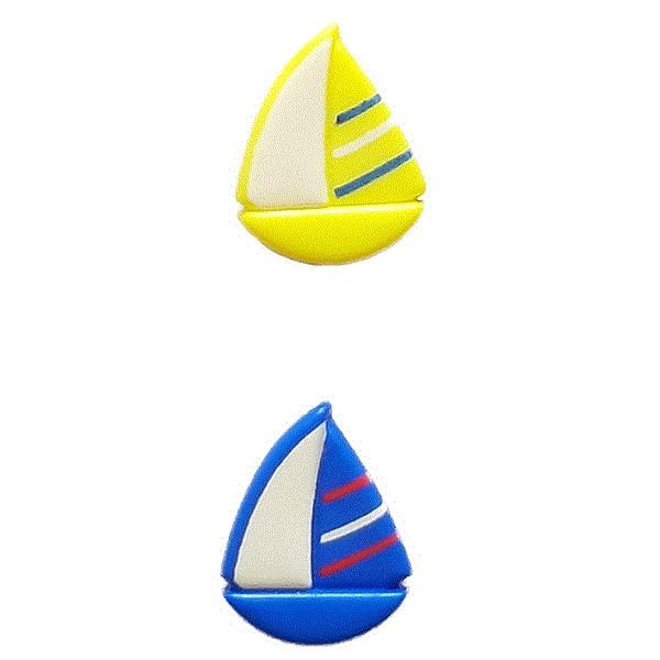 Sail Boat Novelty Button