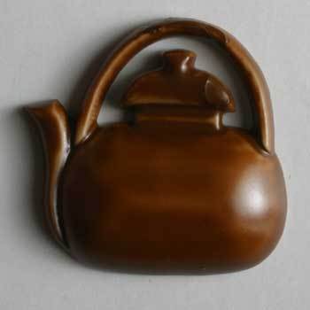 Tea Kettle Novelty Button