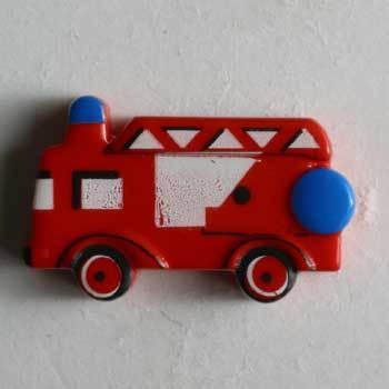 Red Fire Truck Novelty Button