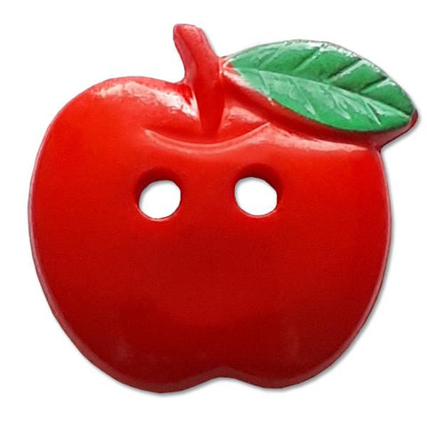 Red Apple Novelty Button