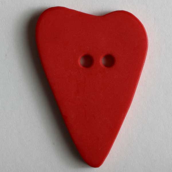 Red Heart Novelty Button