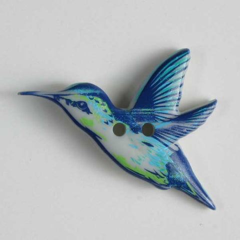 Humming Bird Novelty Button